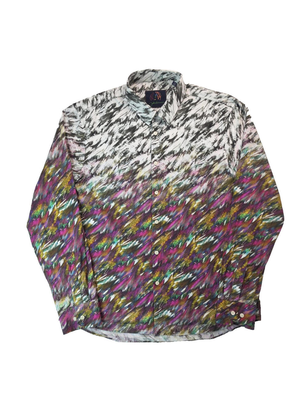John Lennon Colorful Abstract Art Button Shirt Mens Size XL